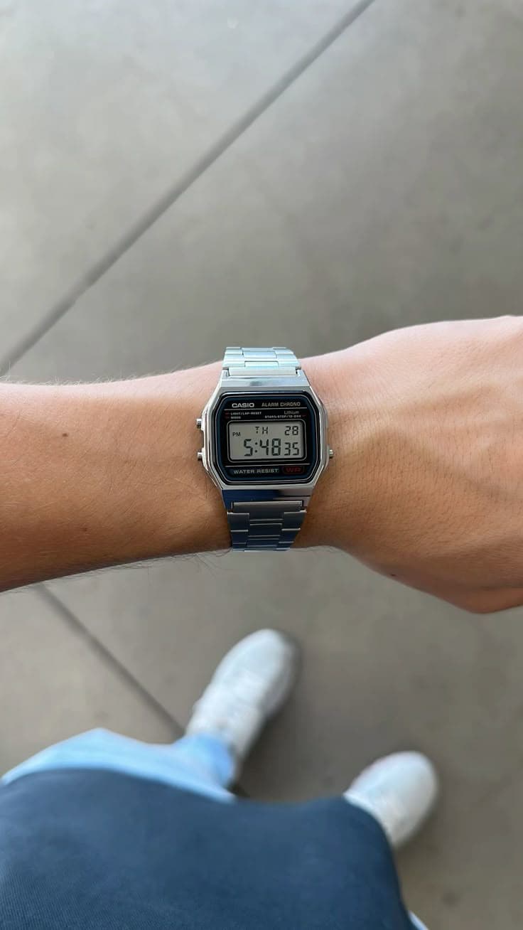 Rolex au poignet — avant